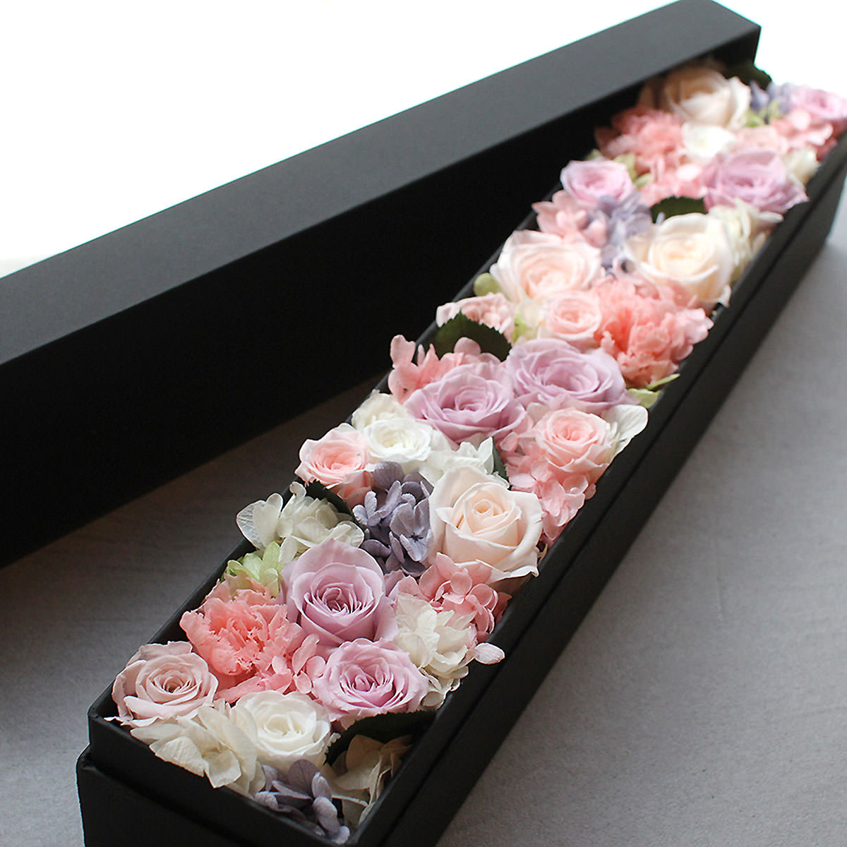 Preserved Flower Long Box Arrangement